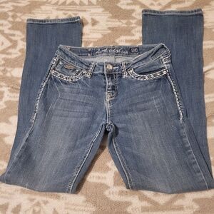 L.A. Idol Denim Jeans with Silver Accents